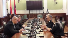 28 November 2016 The Foreign Affairs Committee Chairman in meeting with the Greek Ambassador to Serbia